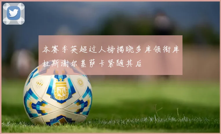 本赛季英超过人榜揭晓多库领衔库杜斯谢尔基萨卡紧随其后